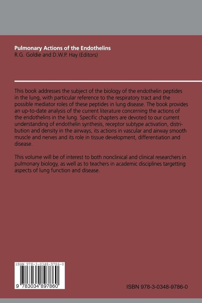 Weitere Ansicht: Pulmonary Actions of the Endothelins