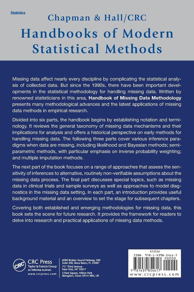 Weitere Ansicht: Handbook of Missing Data Methodology