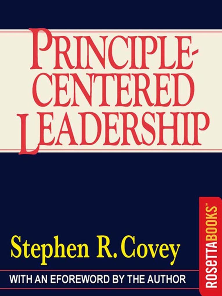 Produktbild: Principle-Centered Leadership | Stephen R. Covey