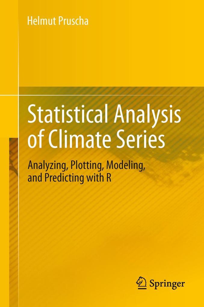 Produktbild: Statistical Analysis of Climate Series | Helmut Pruscha