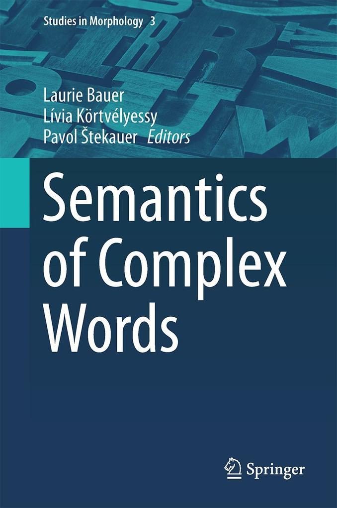 Produktbild: Semantics of Complex Words