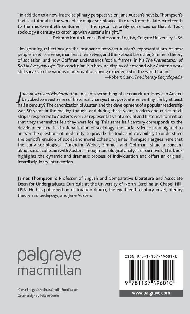 Weitere Ansicht: Jane Austen and Modernization | J. Thompson