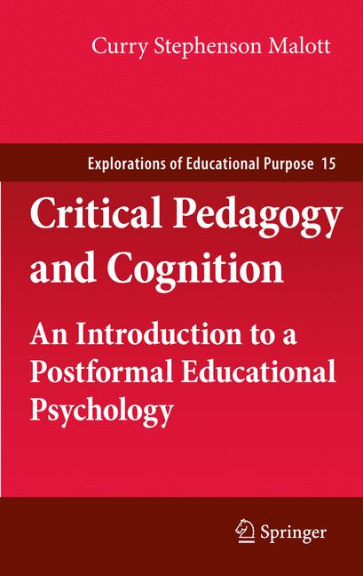 Weitere Ansicht: Critical Pedagogy and Cognition | Curry Stephenson Malott