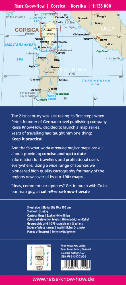Weitere Ansicht: Reise Know-How Landkarte Korsika / Corsica (1:135.000) | Reise Know-How Verlag Peter Rump