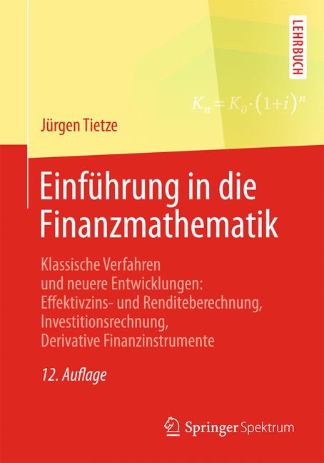 Weitere Ansicht: Einführung in die Finanzmathematik | Jürgen Tietze