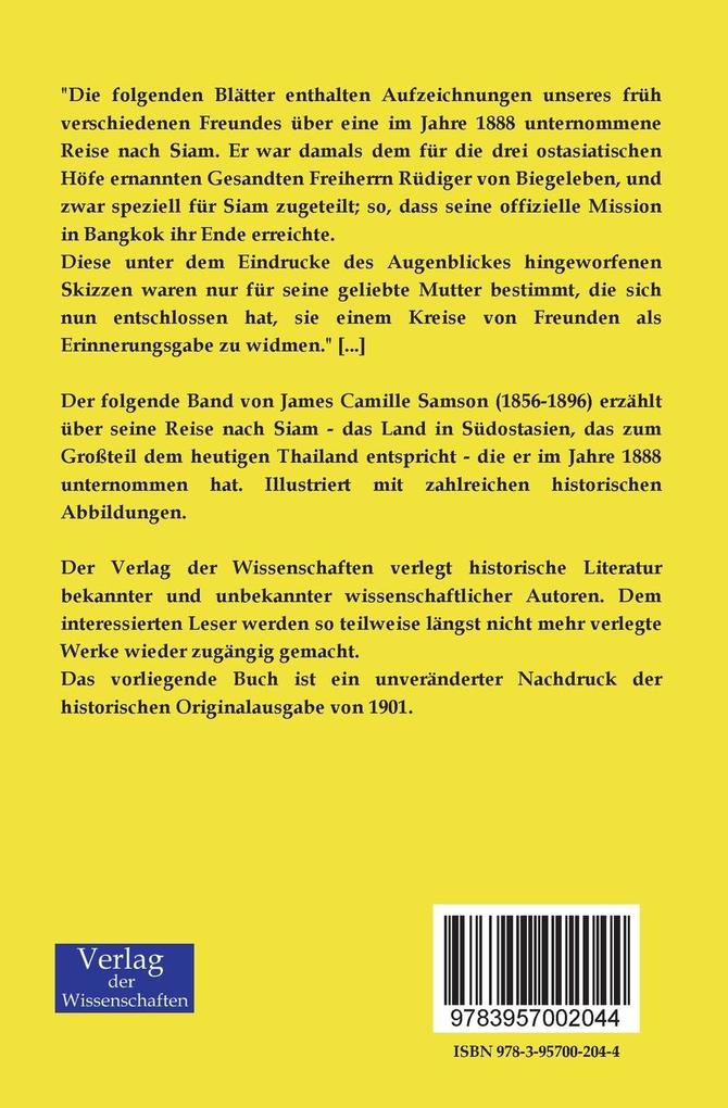 Weitere Ansicht: Meine Reise nach Siam 1888-1889 | James Camille-Samson