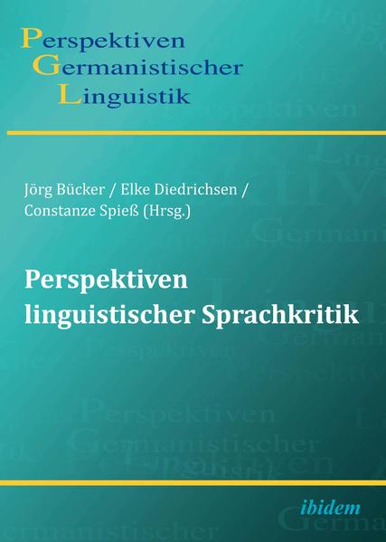 Produktbild: Perspektiven linguistischer Sprachkritik