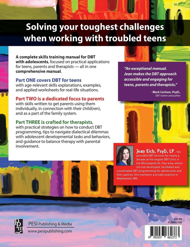 Weitere Ansicht: Dialectical Behavior Therapy Skills Training with Adolescents | Jean Eich