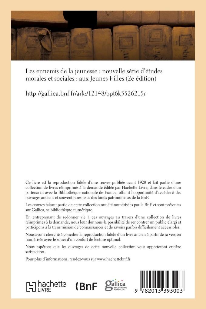 Weitere Ansicht: Les ennemis de la jeunesse | Tbd