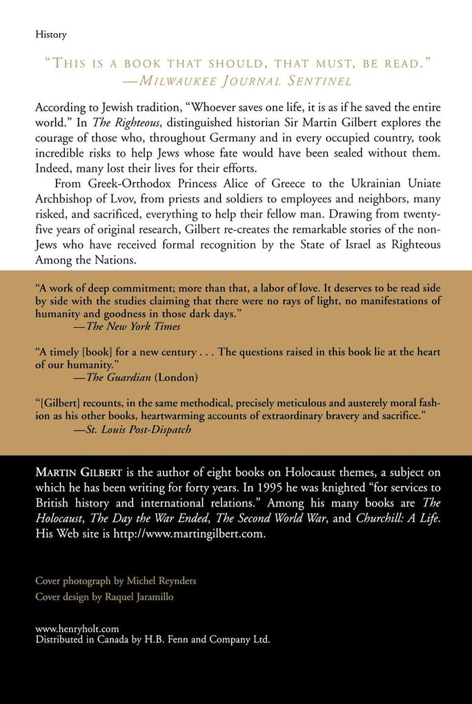 Weitere Ansicht: The Righteous | Martin Gilbert