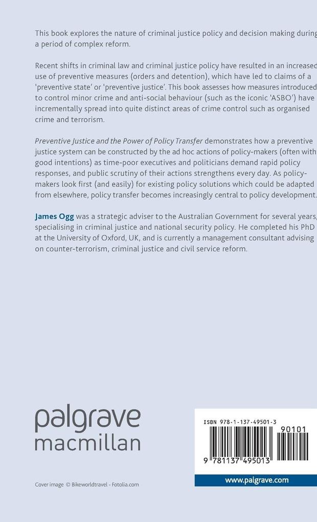 Weitere Ansicht: Preventive Justice and the Power of Policy Transfer | J. Ogg
