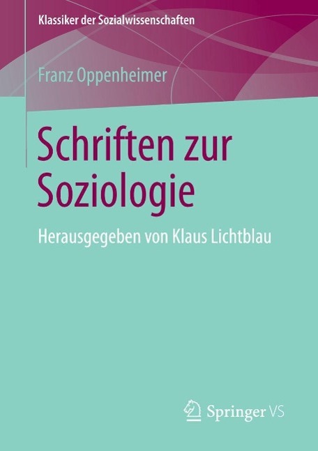 Produktbild: Schriften zur Soziologie | Franz Oppenheimer