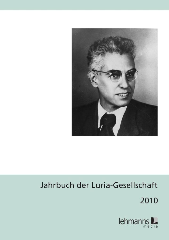 Produktbild: Jahrbuch der Luria-Gesellschaft 2010