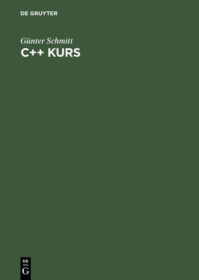 Produktbild: C++ Kurs | Günter Schmitt