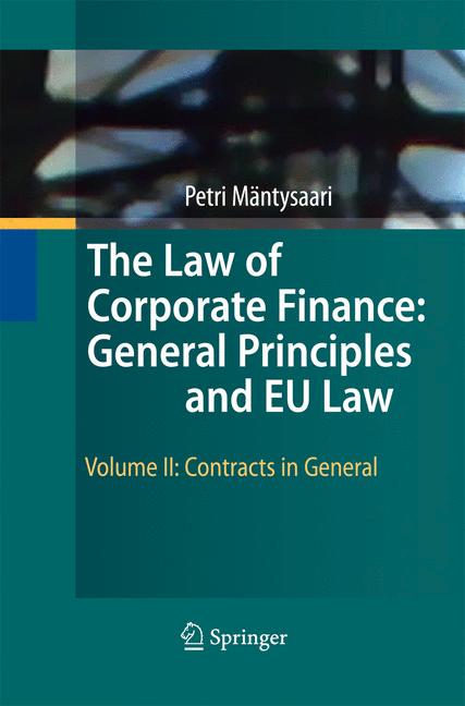 Weitere Ansicht: The Law of Corporate Finance: General Principles and EU Law | Petri Mäntysaari