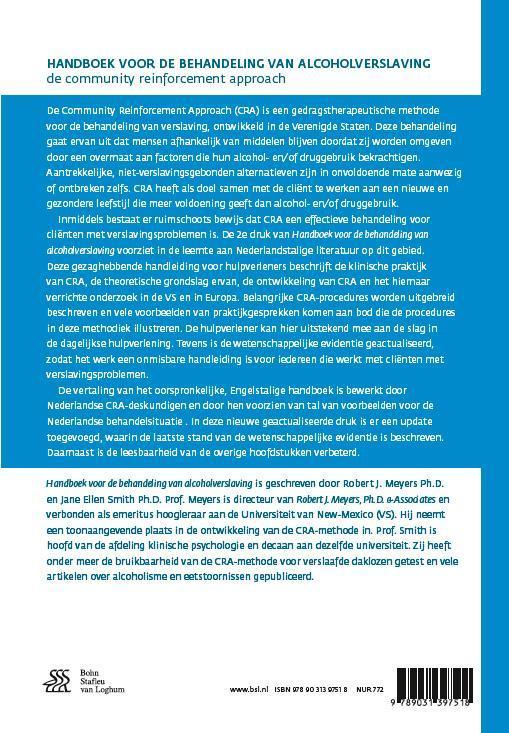 Weitere Ansicht: Handboek Voor de Behandeling Van Alcoholverslaving | Robert J Meyers, Jane Ellen Smith