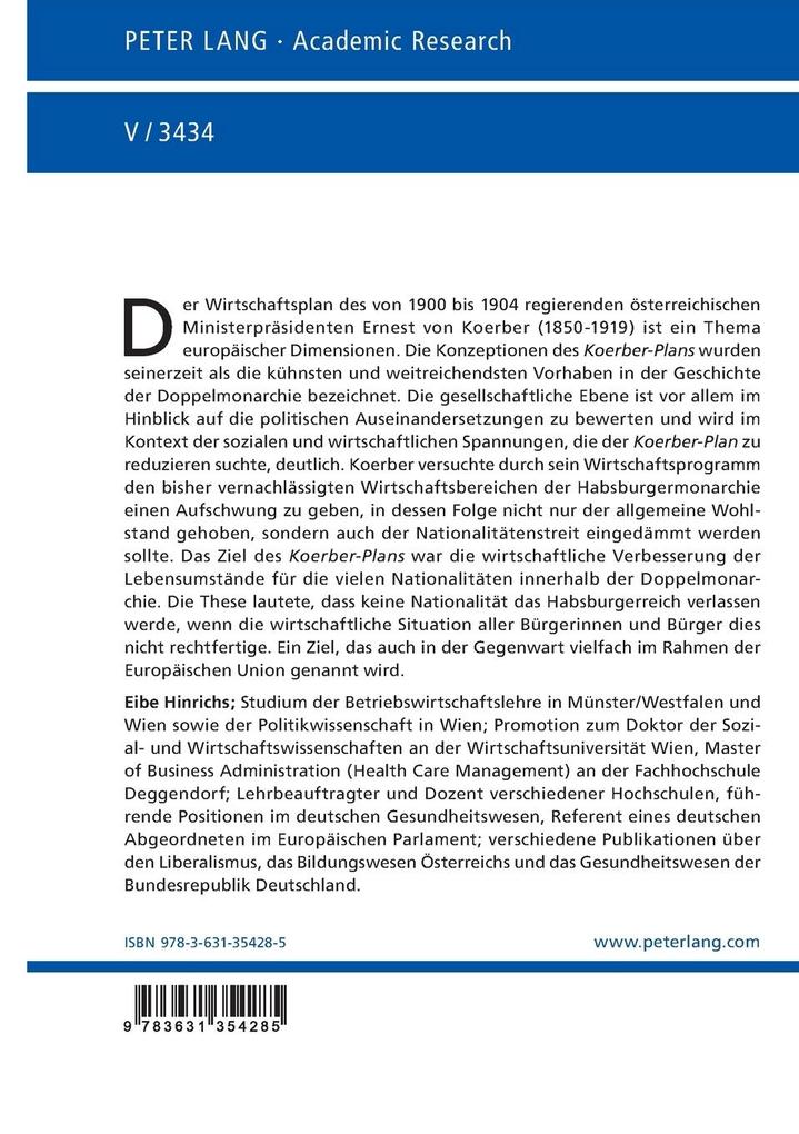 Weitere Ansicht: Der 'Koerber-Plan' | Eibe Hinrichs