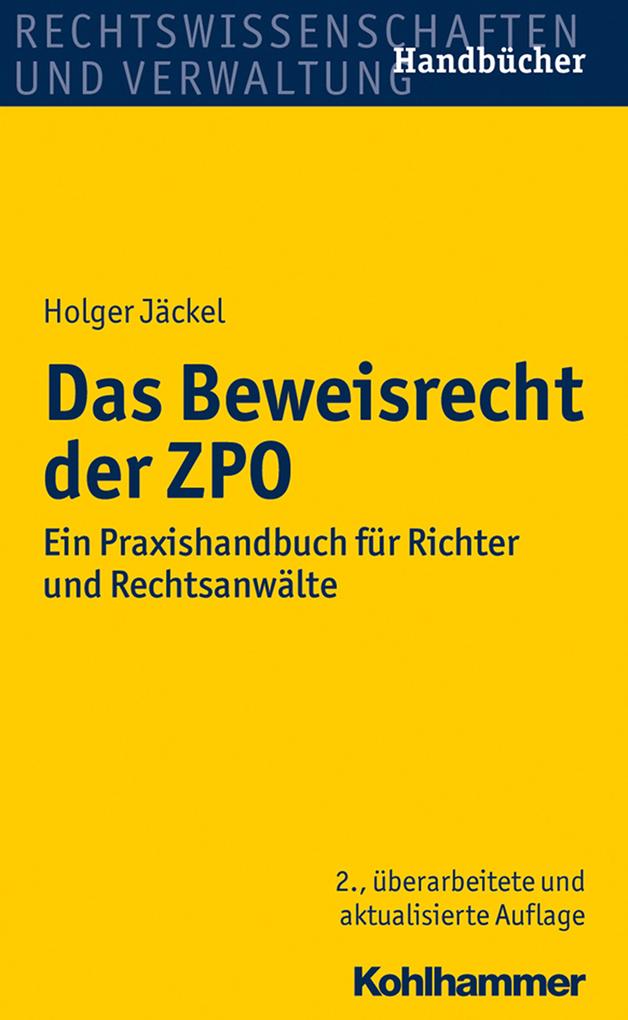 Produktbild: Das Beweisrecht der ZPO | Holger Jäckel