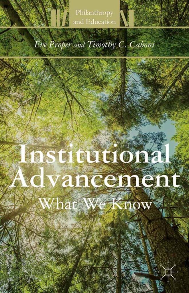 Produktbild: Institutional Advancement | E. Proper, T. Caboni