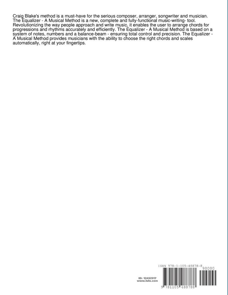 Weitere Ansicht: The Equalizer - A Musical Method | Craig Blake