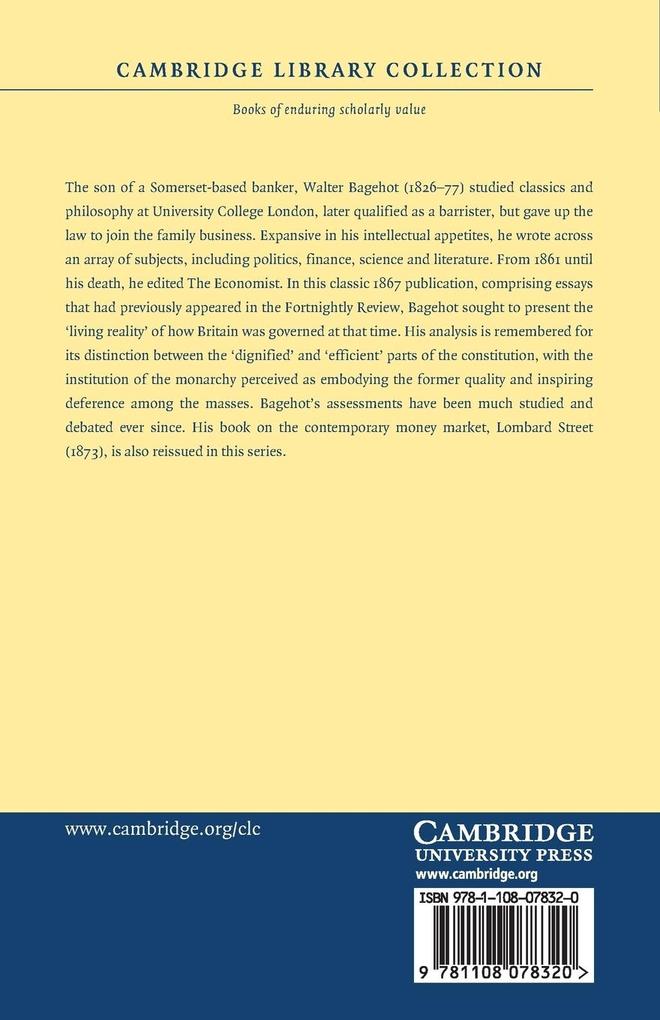 Weitere Ansicht: The English Constitution | Walter Bagehot