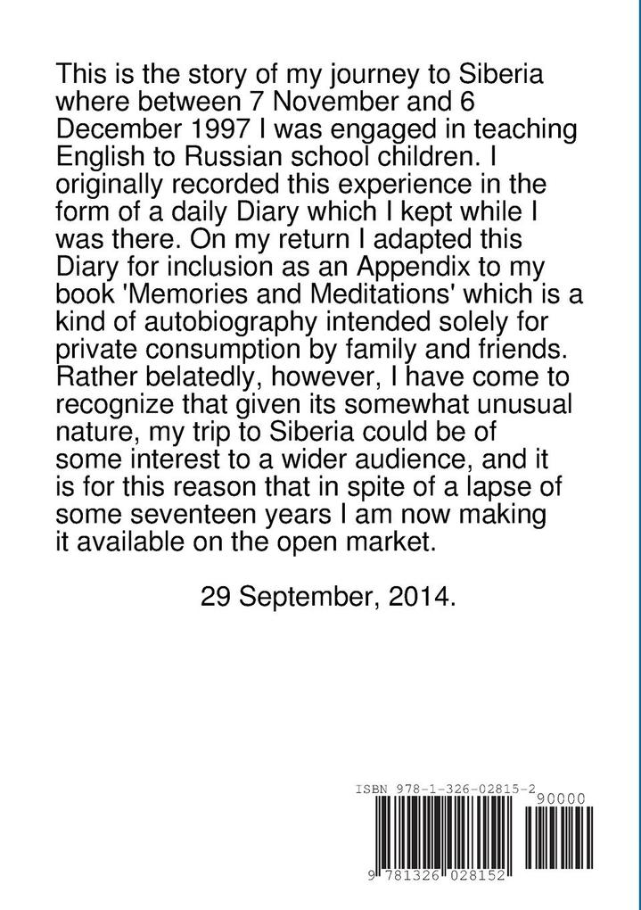 Weitere Ansicht: Sojourn in Siberia | William Wickham