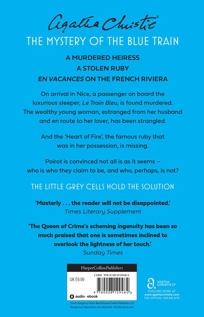 Weitere Ansicht: The Mystery of the Blue Train | Agatha Christie