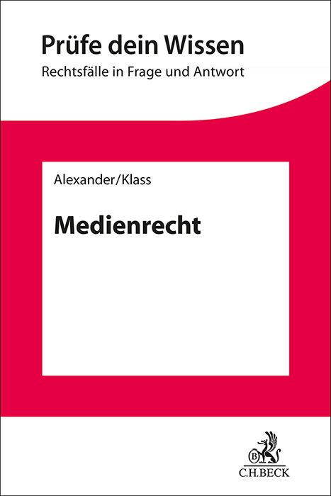 Produktbild: Medienrecht | Christian Alexander, Nadine Klass