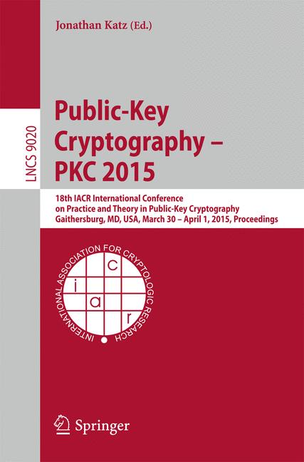 Weitere Ansicht: Public-Key Cryptography -- PKC 2015