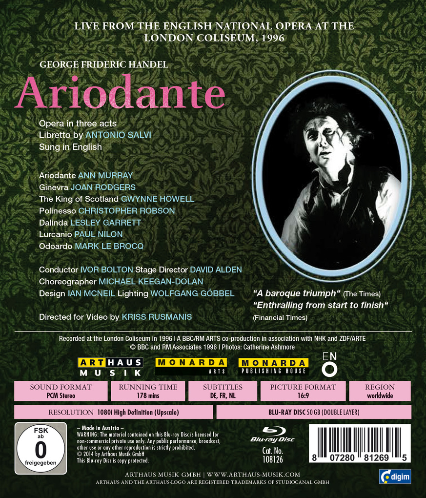 Weitere Ansicht: Handel: Ariodante | Ann/Rodgers Murray