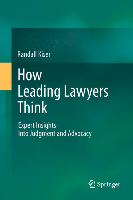 Weitere Ansicht: How Leading Lawyers Think | Randall Kiser