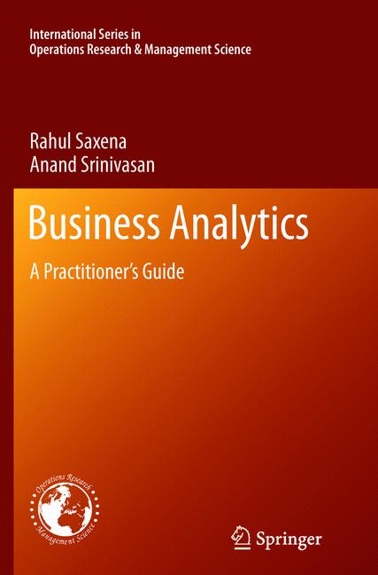 Weitere Ansicht: Business Analytics | Rahul Saxena, Anand Srinivasan