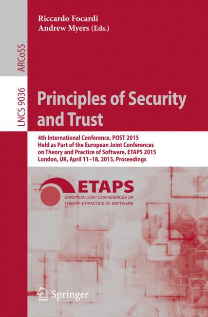 Weitere Ansicht: Principles of Security and Trust