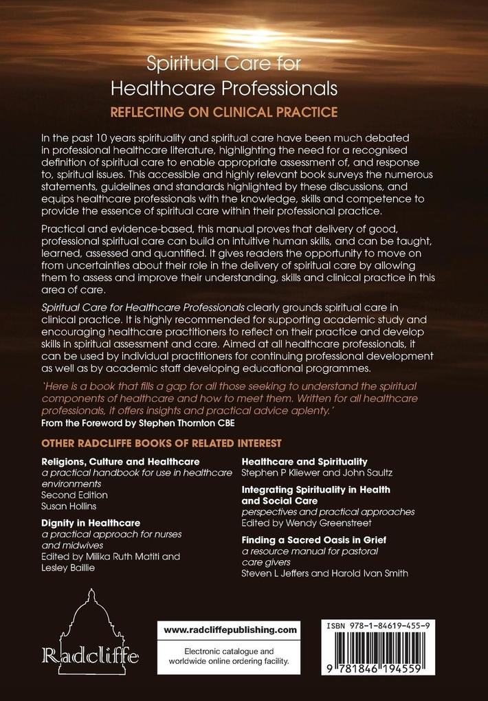 Weitere Ansicht: Reflecting on Clinical Practice Spiritual Care for Healthcare Professionals | Kelly Ewan, Gordon Tom, David Mitchell