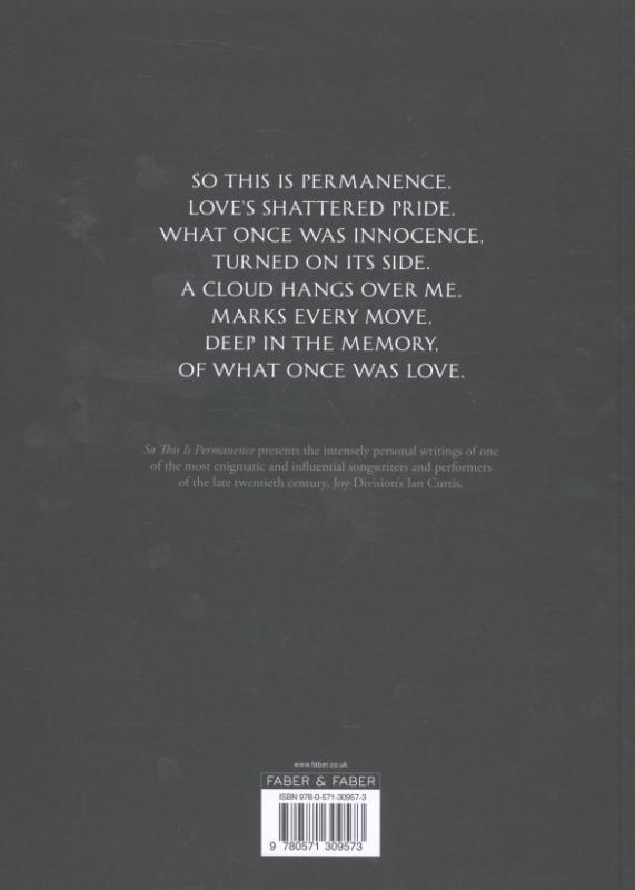 Weitere Ansicht: So This is Permanence | Ian Curtis
