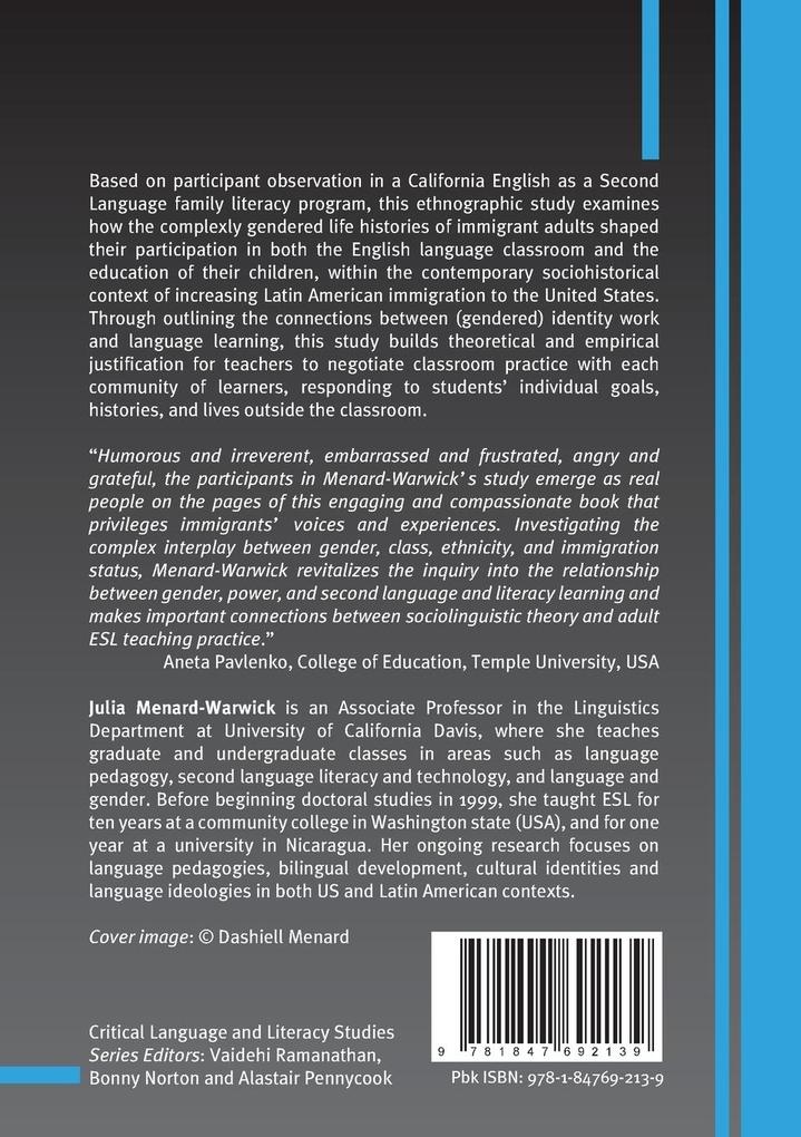 Weitere Ansicht: Gendered Identities and Immigrant Language Learning | Julia Menard-Warwick