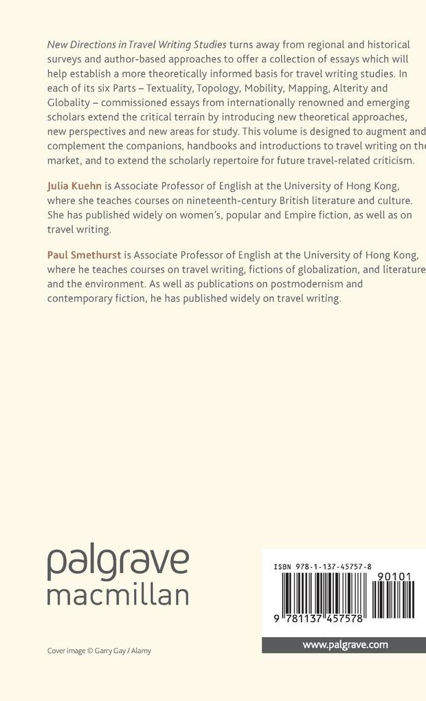 Weitere Ansicht: New Directions in Travel Writing Studies