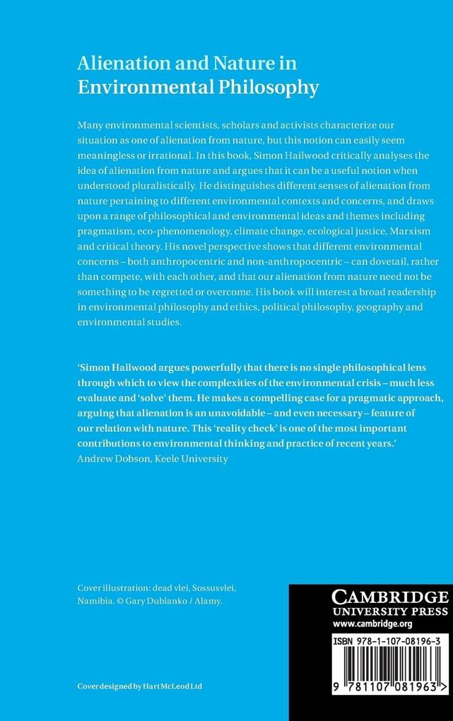 Weitere Ansicht: Alienation and Nature in Environmental Philosophy | Simon Hailwood