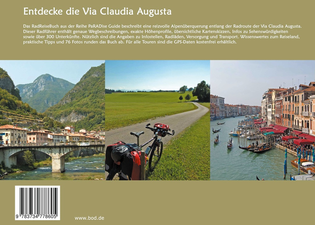 Weitere Ansicht: Das Via Claudia Augusta GPS RadReiseBuch | Kay Wewior