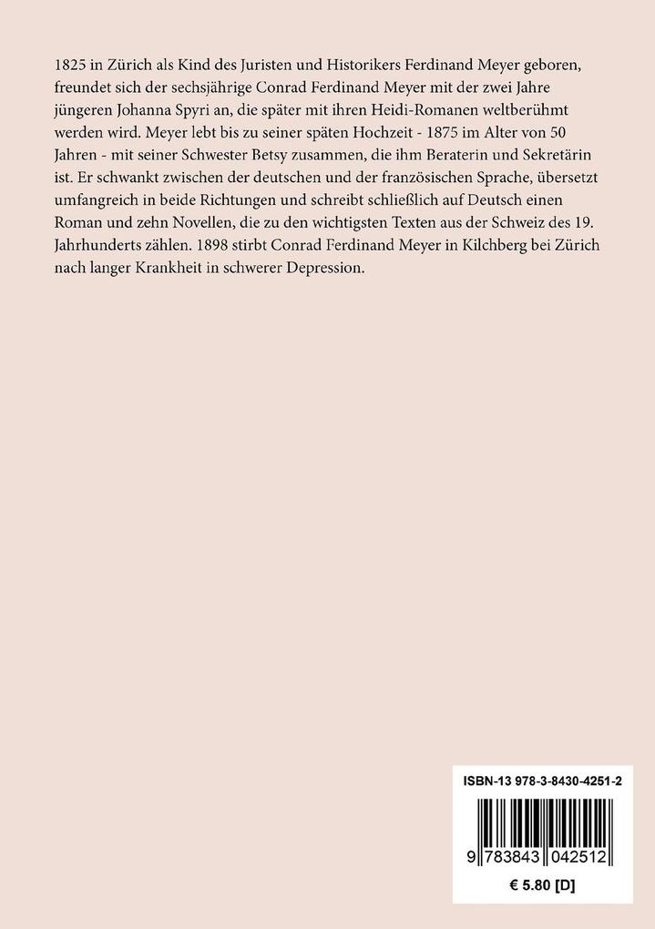 Weitere Ansicht: Die Hochzeit des Mönchs | Conrad Ferdinand Meyer
