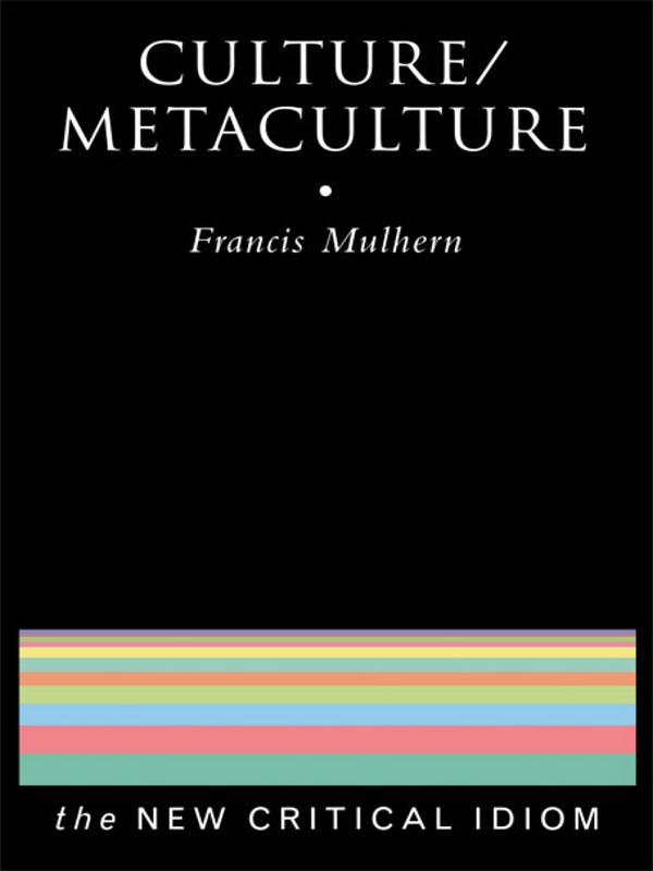 Produktbild: Culture/Metaculture | Francis Mulhern