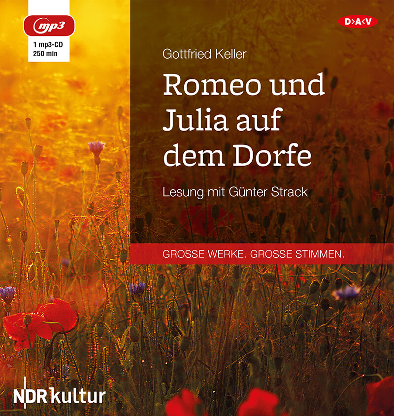 Produktbild: Romeo und Julia auf dem Dorfe, 1 Audio-CD, 1 MP3 | Gottfried Keller