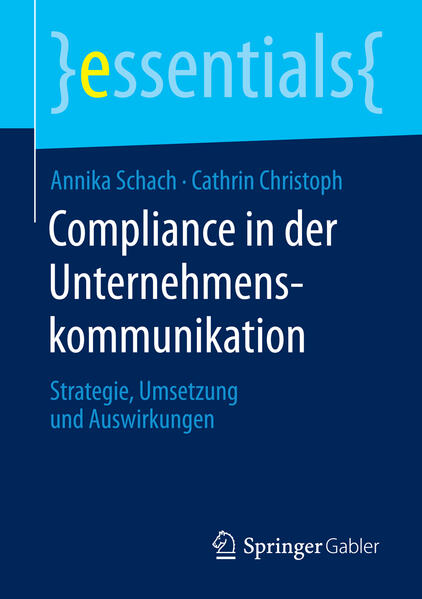 Produktbild: Compliance in der Unternehmenskommunikation | Cathrin Christoph, Annika Schach