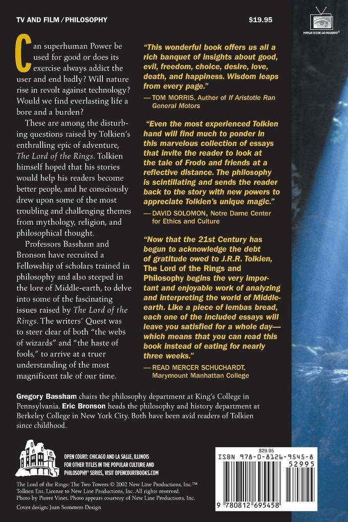 Weitere Ansicht: The Lord of the Rings and Philosophy