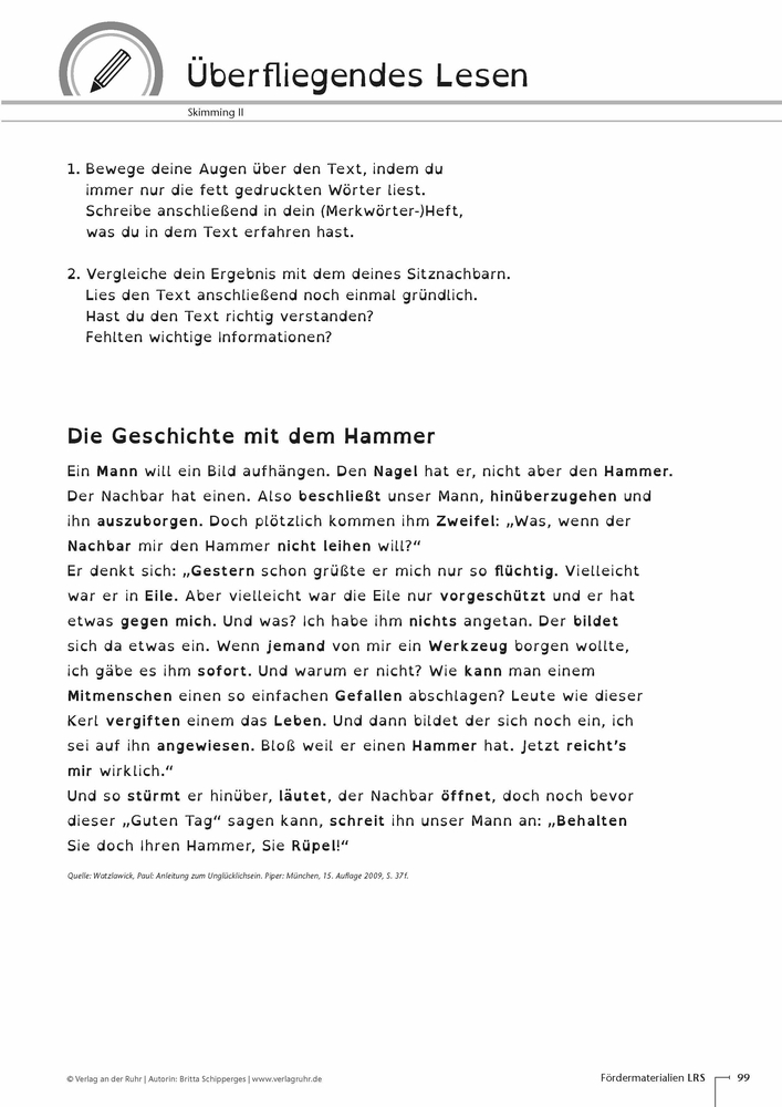 Weitere Ansicht: Fördermaterialien LRS | Britta Schipperges