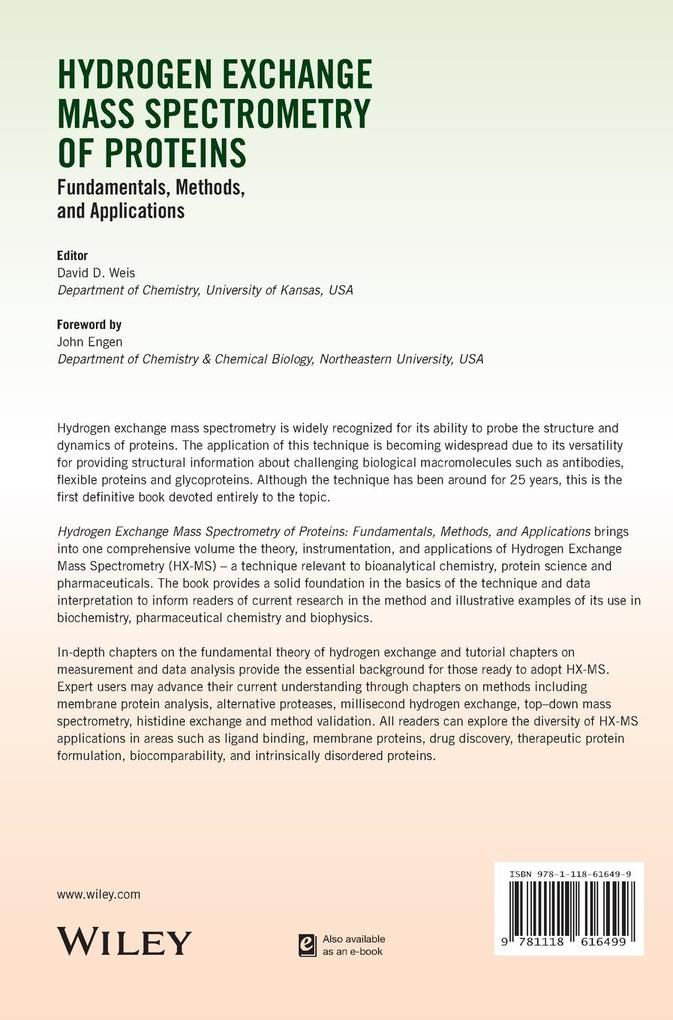 Weitere Ansicht: Hydrogen Exchange Mass Spectrometry of Proteins