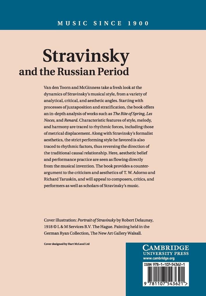 Weitere Ansicht: Stravinsky and the Russian Period | Pieter C. van den Toorn, John McGinness