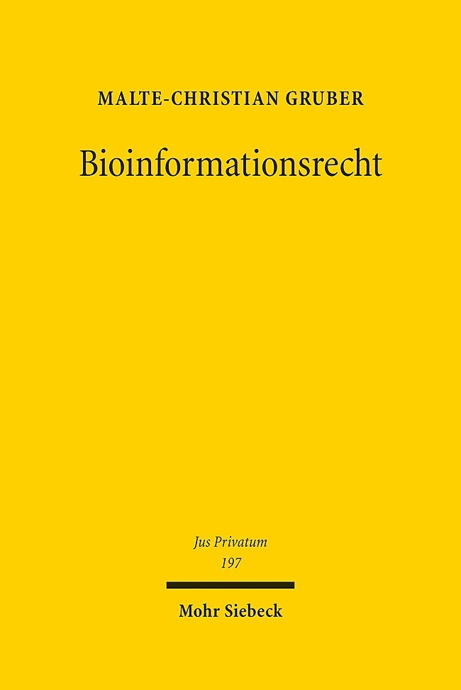 Produktbild: Bioinformationsrecht | Malte-Christian Gruber