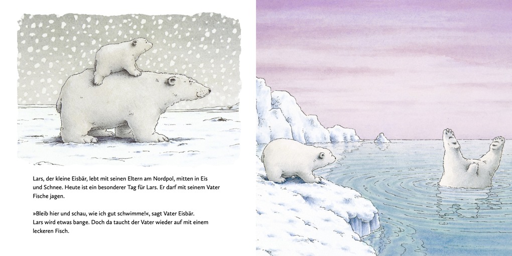 Weitere Ansicht: Kleiner Eisbär - Wohin fährst du, Lars? | Hans de Beer