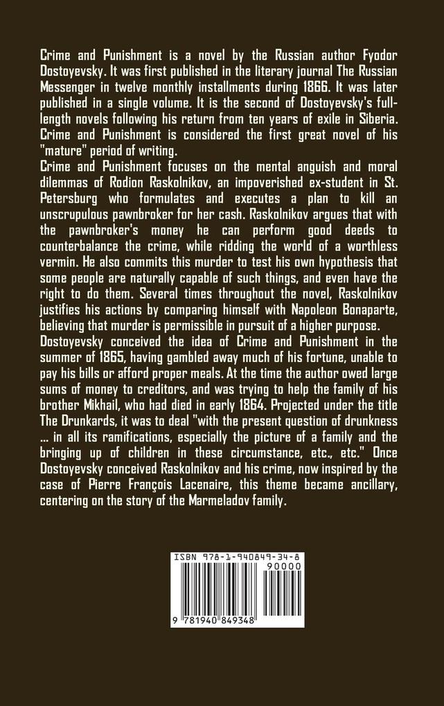 Weitere Ansicht: Crime and Punishment | Fyodor Dostoyevsky